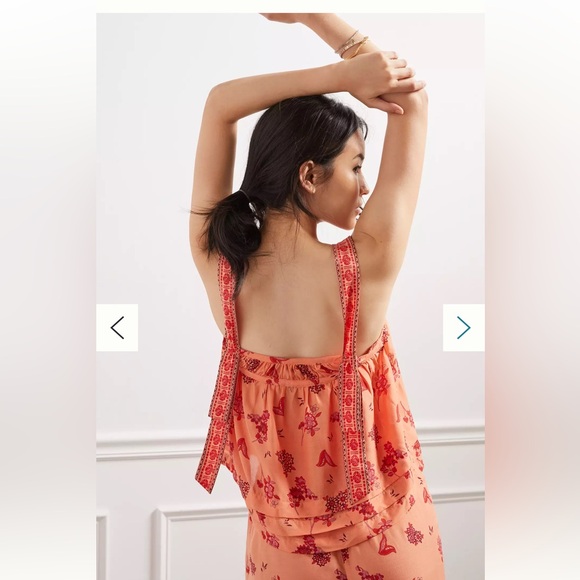 Anthropologie Clementine Floral Tiered
Babydoll Boho Lounge Tank Top size XL. - Picture 4 of 11